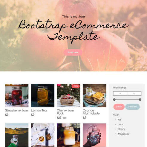 Bootstrap eCommerce Template